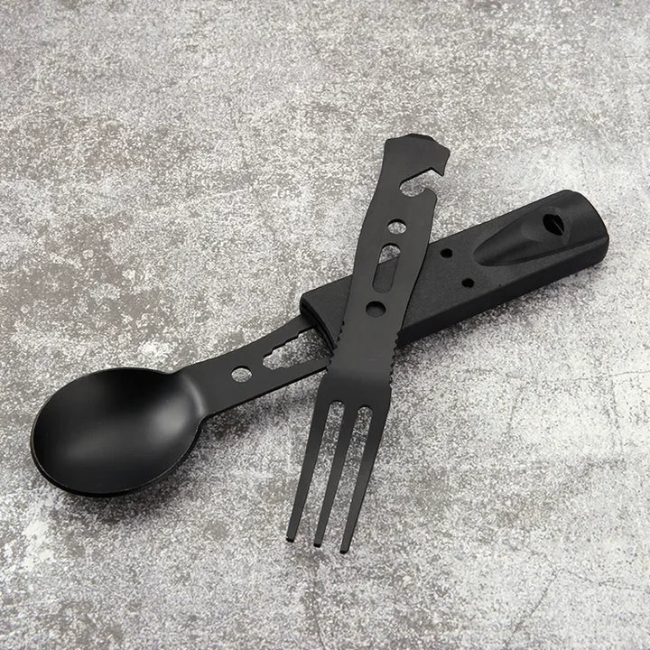 Multifunction Camping Knife & Tableware Set