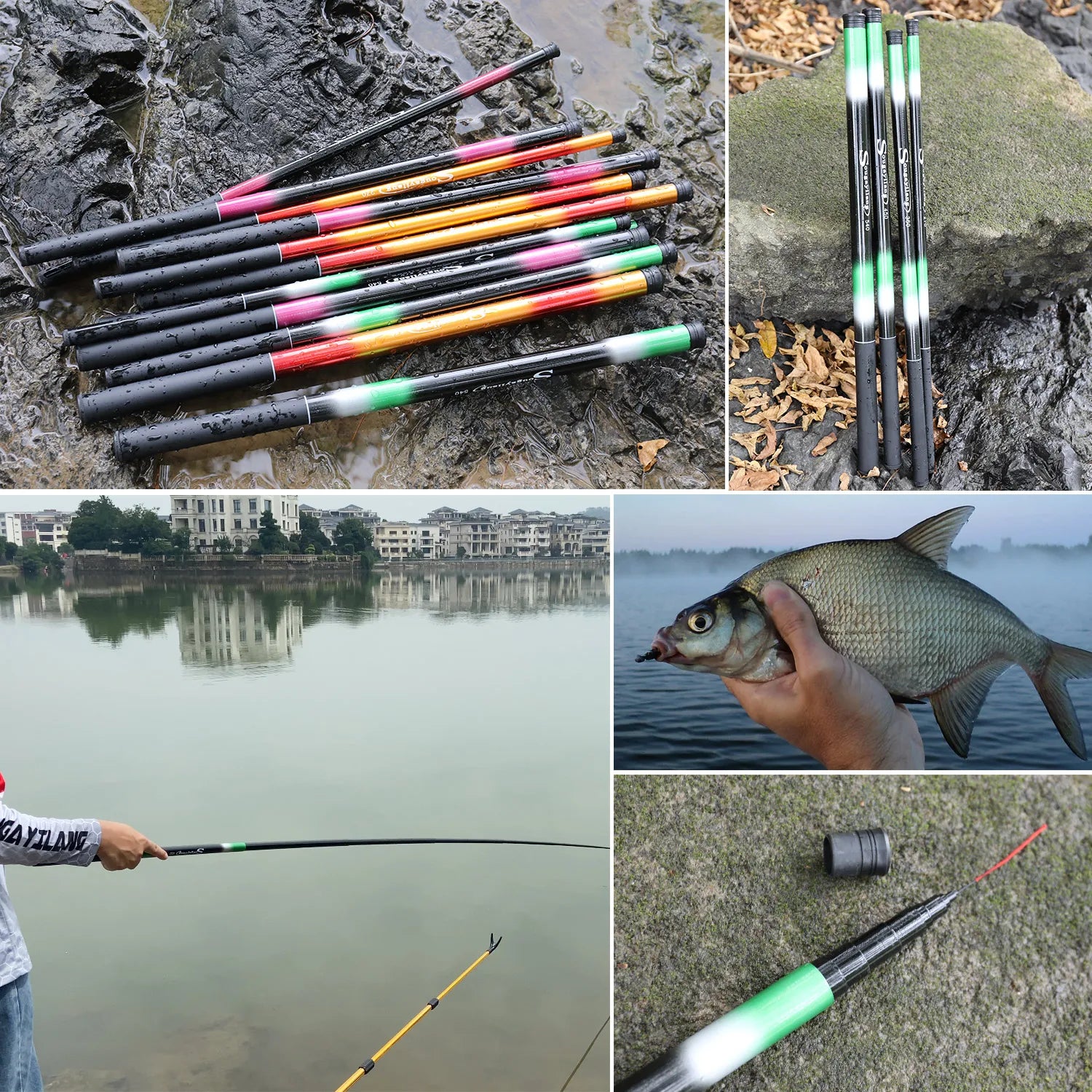 Sougayilang Fiberglass Telescopic Fishing Rod – 2.7m–5.4m Portable, Anti-Bending