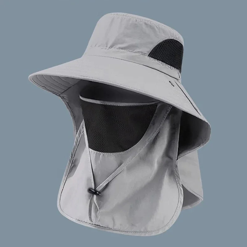 UV Protection Summer Sun Hat with Neck Flap – Unisex Outdoor Cap
