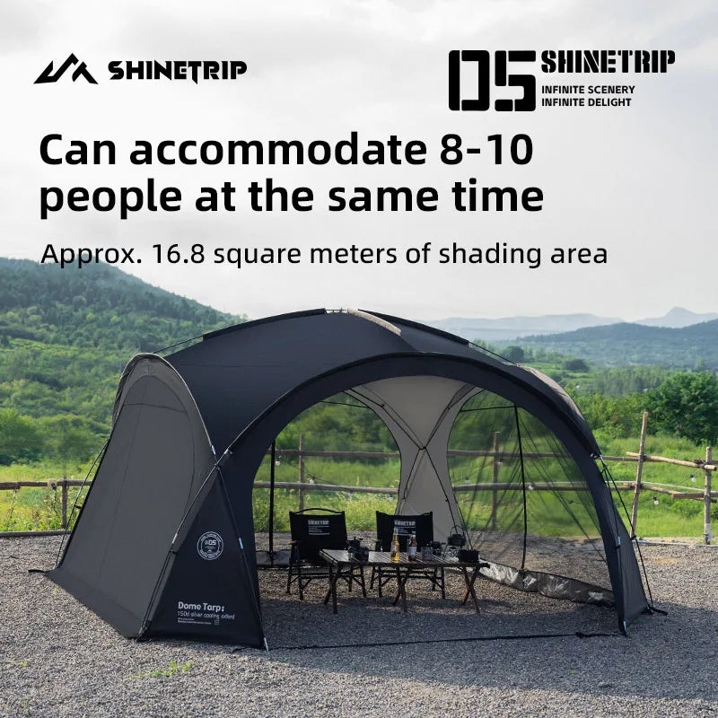 ShineTrip Waterproof Silver-Coated Camping Canopy