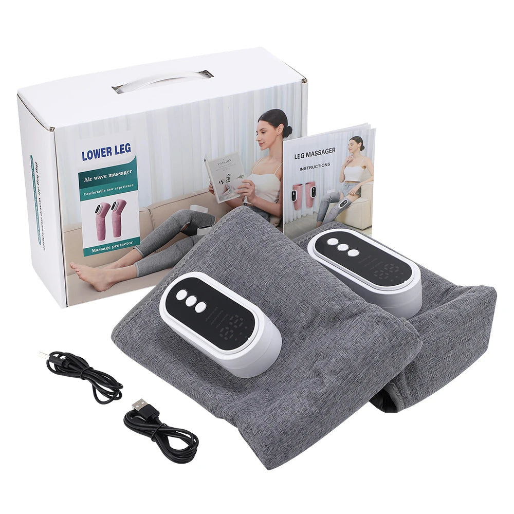 Electric Leg Massager – 3-Speed Hot Compress