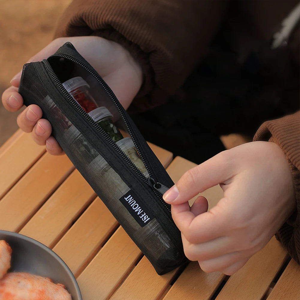 Portable Camping Spice Kit – 5 Clear Bottles