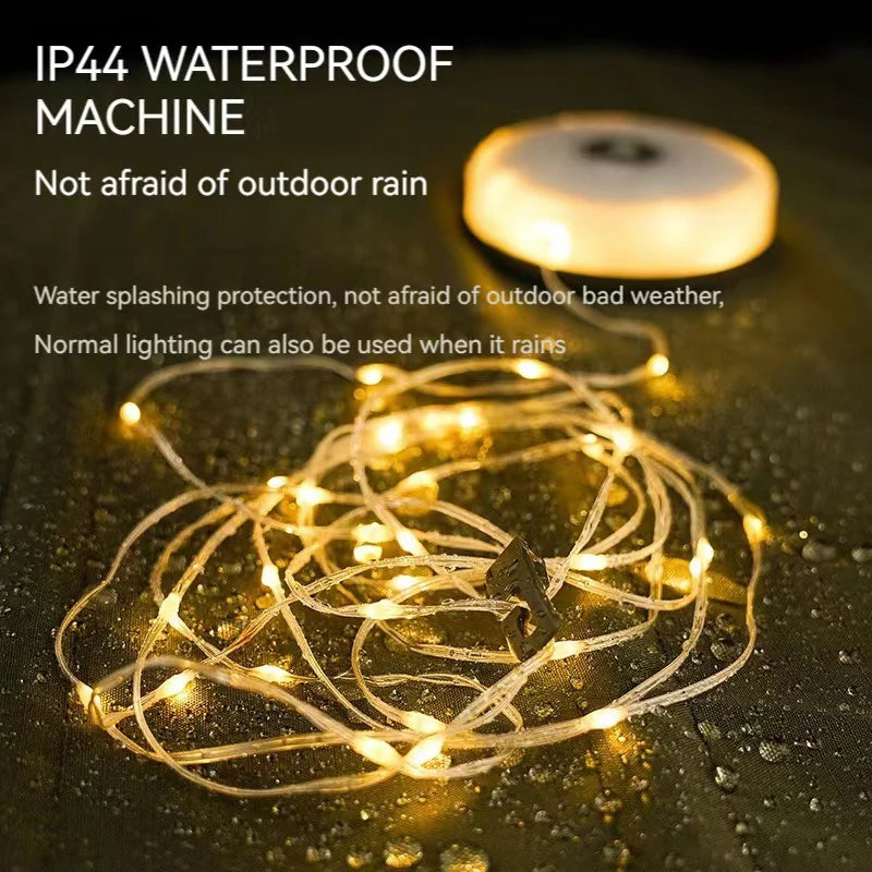 10M Waterproof LED Camping Lamp Strip – Outdoor Garden & Tent Decoration