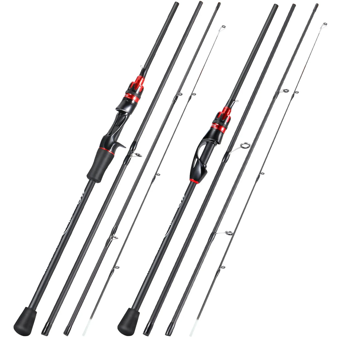 Sougayilang 2.1m Ultralight Carbon Spinning Casting Rod – 4-Section