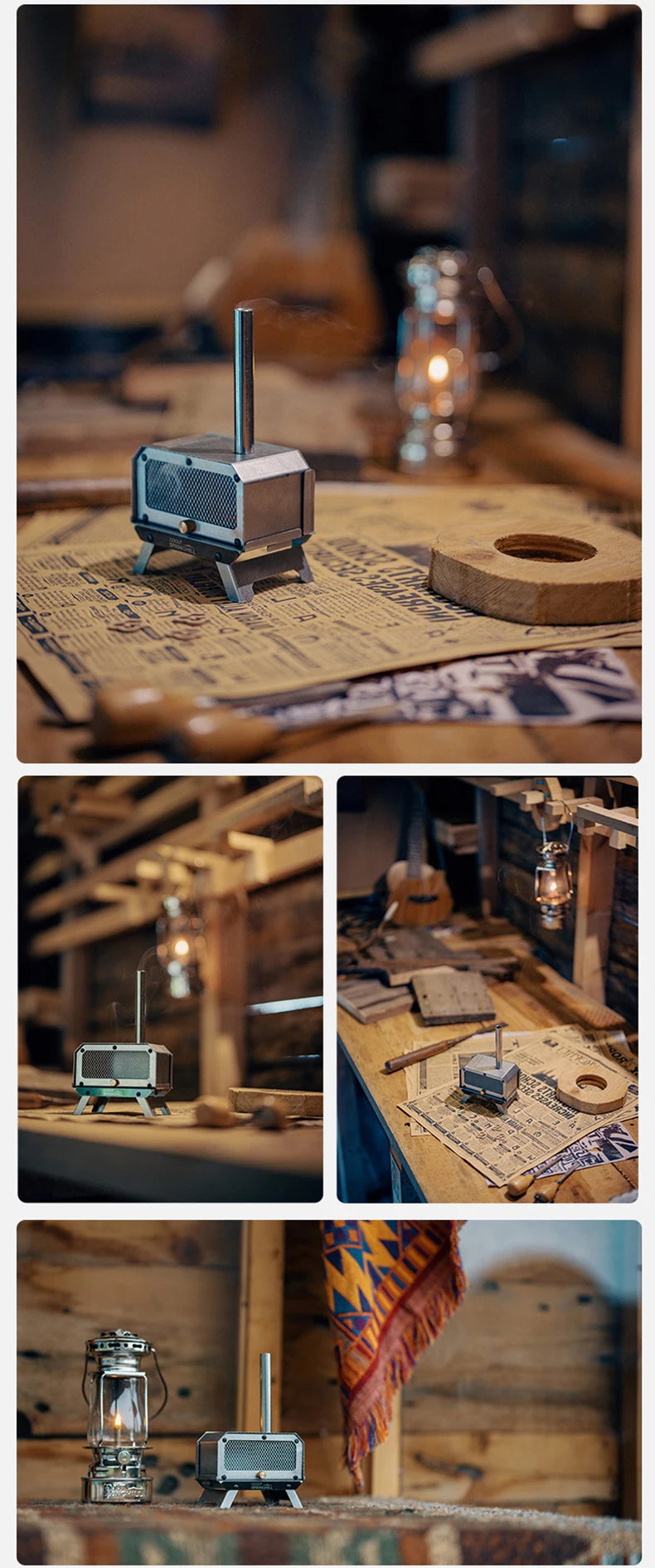 Goout Springhill Mini Woodstove – Portable Camping & Incense Burner