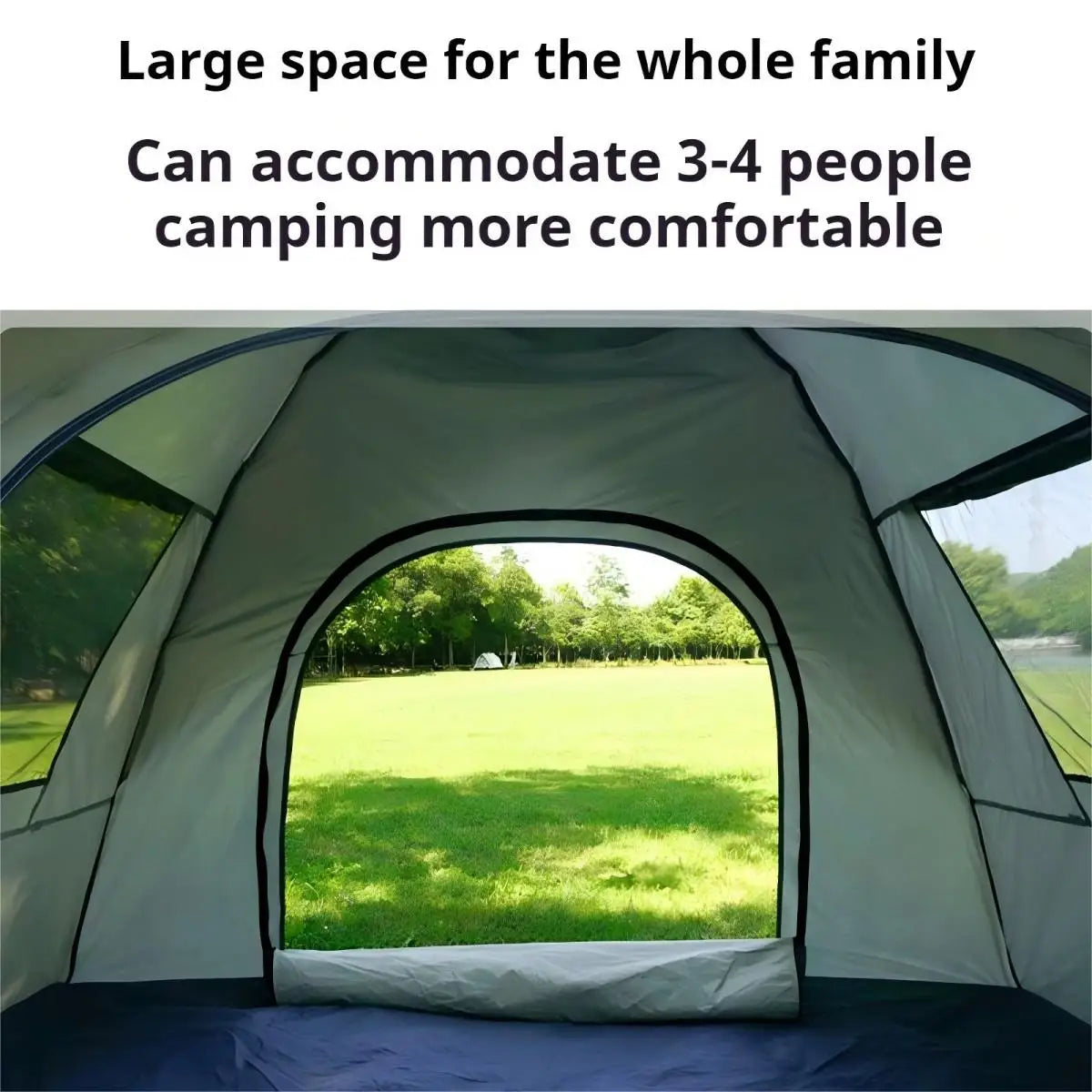Automatic 2-Door Quick-Open Camping Tent