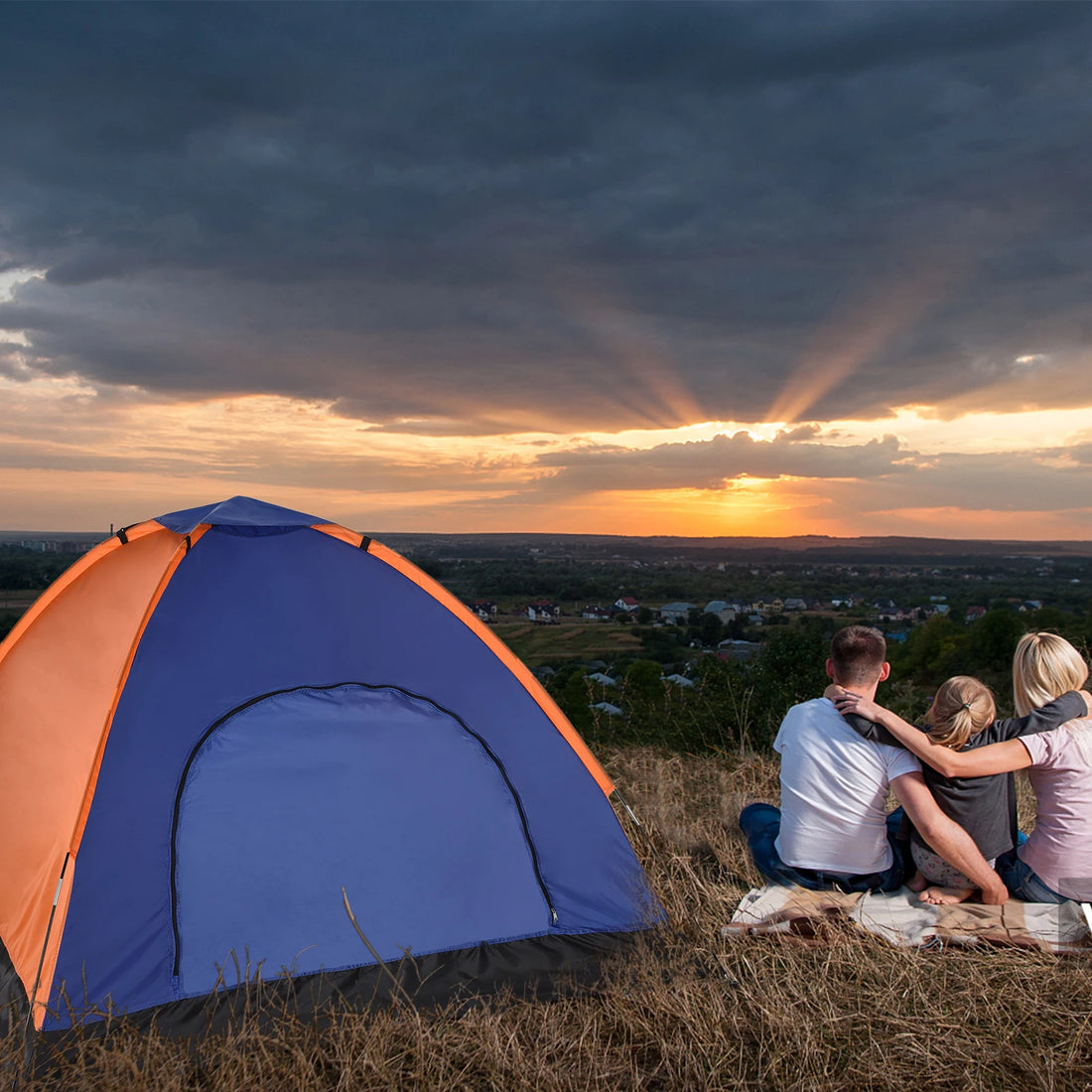 TOMSHOO 3–4 Person Lightweight Camping Tent