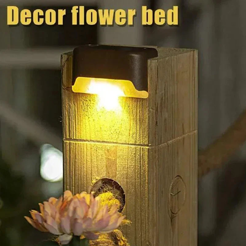 1/4/8/12Pcs Solar LED Step Lights – Waterproof Outdoor Deck & Stair Lamps for Garden, Patio, and Pathway Decor