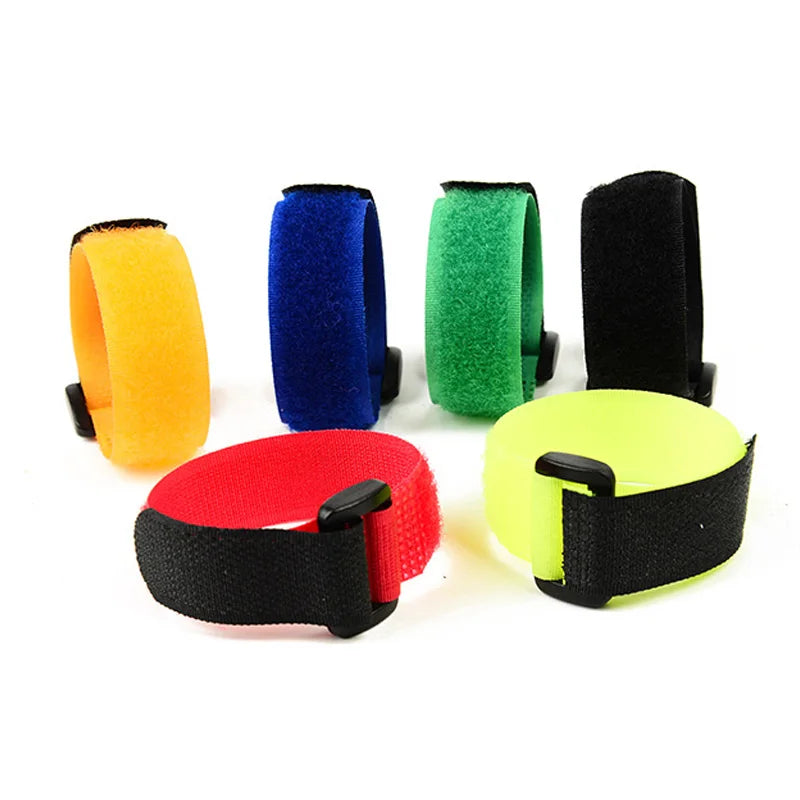 10pcs Reusable Fishing Rod Tie Holder Straps with Hook & Loop