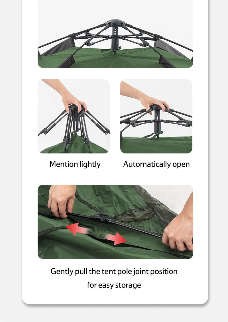 Naturehike 3-Person One-Touch Camping Tent