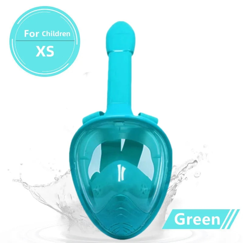 Full-Face Anti-Fog Diving Mask – Waterproof Snorkeling Gear for Adults & Kids