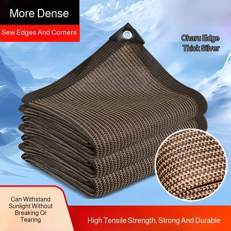 Thickened High-Density Sun Protection Net – Perforated Edge Outdoor Sunshade