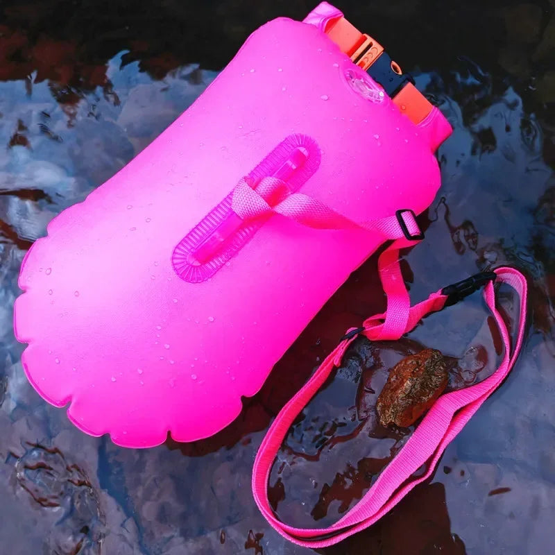 Inflatable Swim Buoy Dry Bag – Towable Waterproof Safety Float
