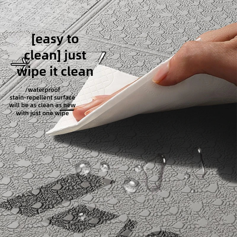 Extra Wide Thick Foldable Non-Slip Yoga Mat – Quiet Home Workout Fitness Mat