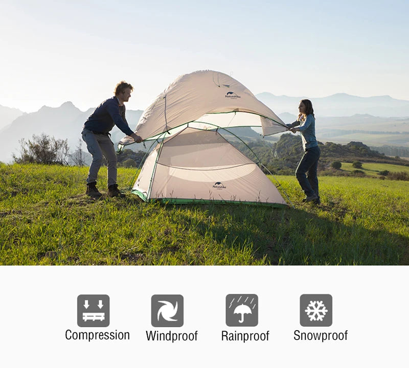 Naturehike Cloud Up 2 Tent – Ultralight Waterproof Camping & Hiking Shelter