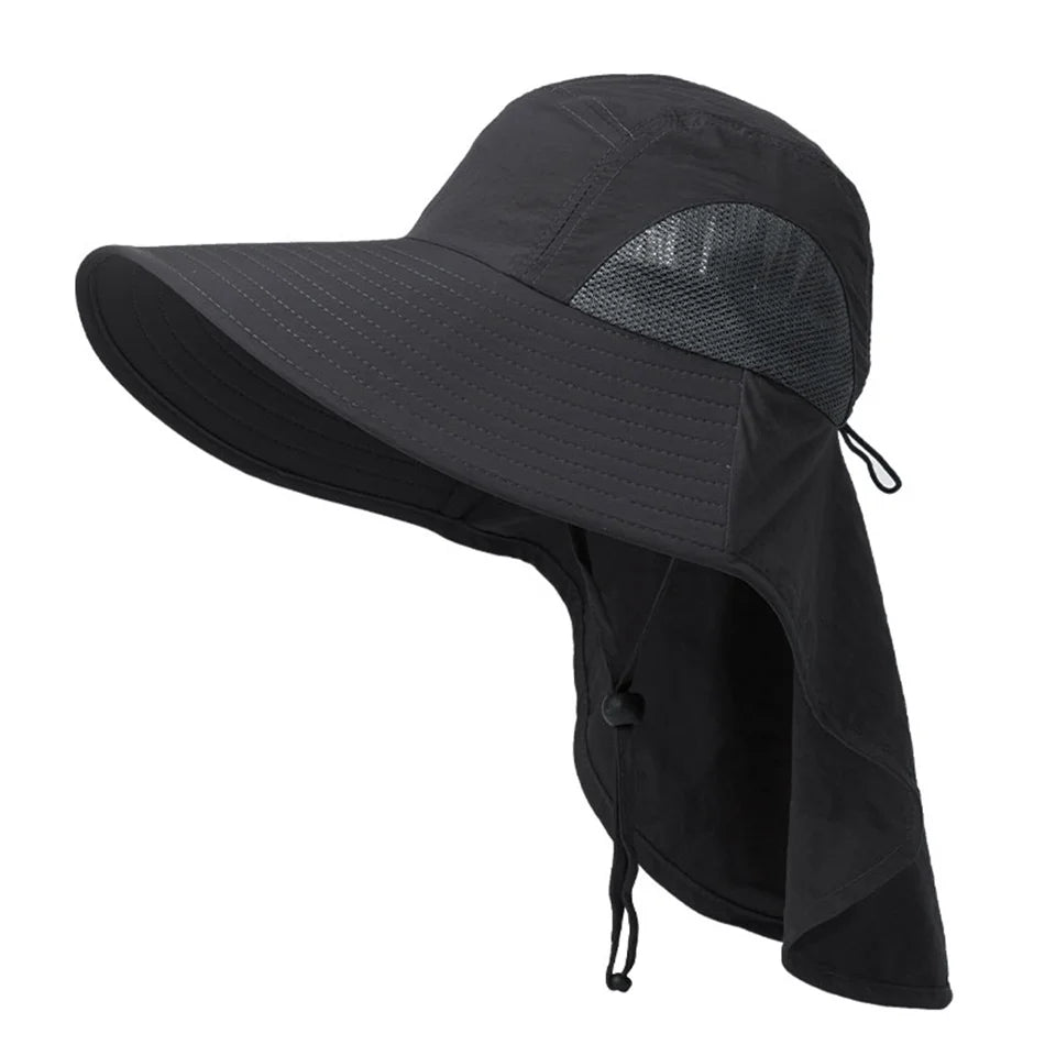 UV Protection Foldable Sun Hat with Mesh – Breathable Outdoor Hat for Men & Women