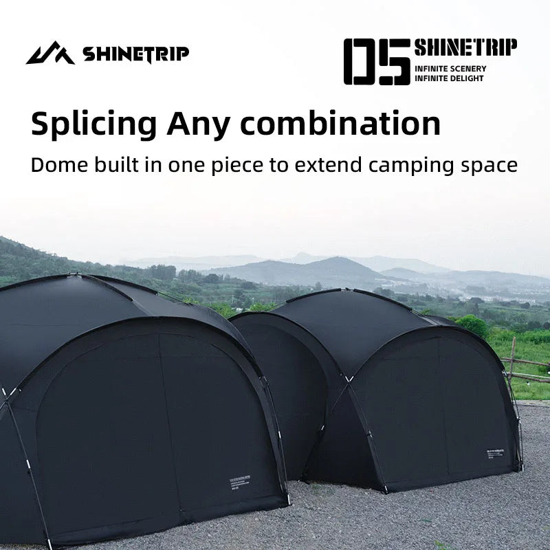 ShineTrip Waterproof Silver-Coated Camping Canopy