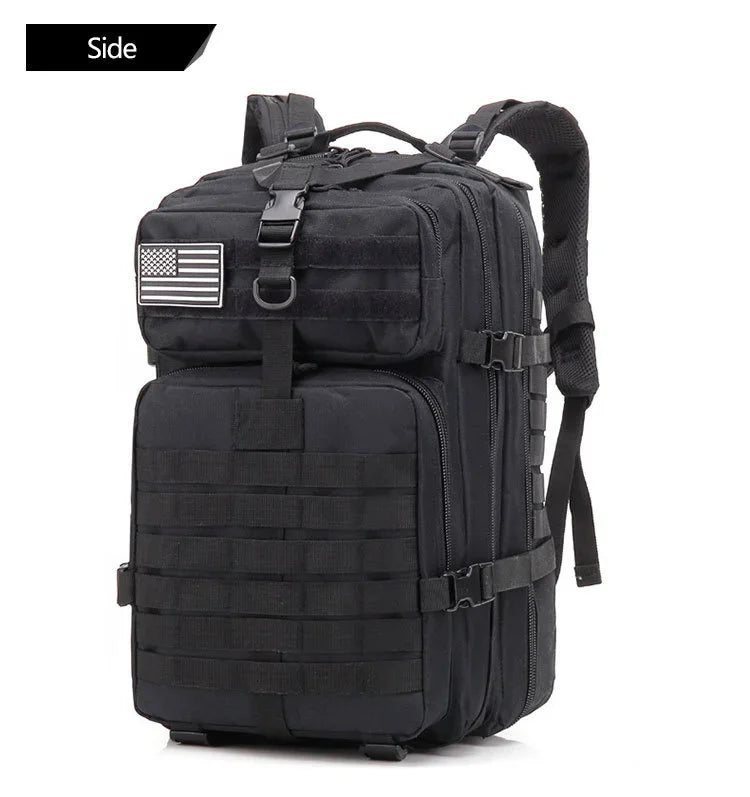 30/50L Tactical Backpack – MOLLE Survival Pack for Hiking, Travel & Hunting