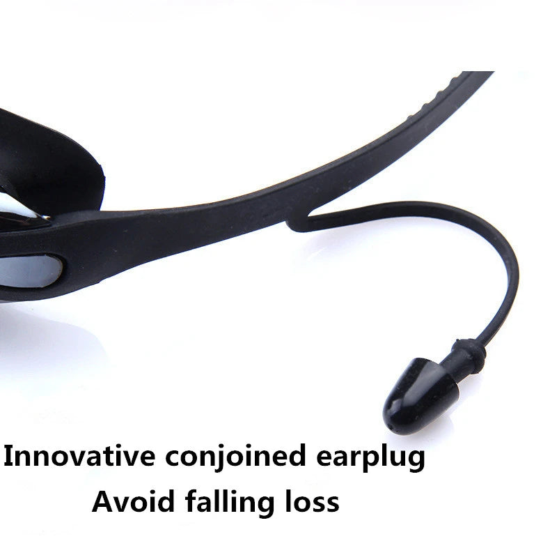 Adult Anti-Fog UV Swimming Goggles with Earplugs