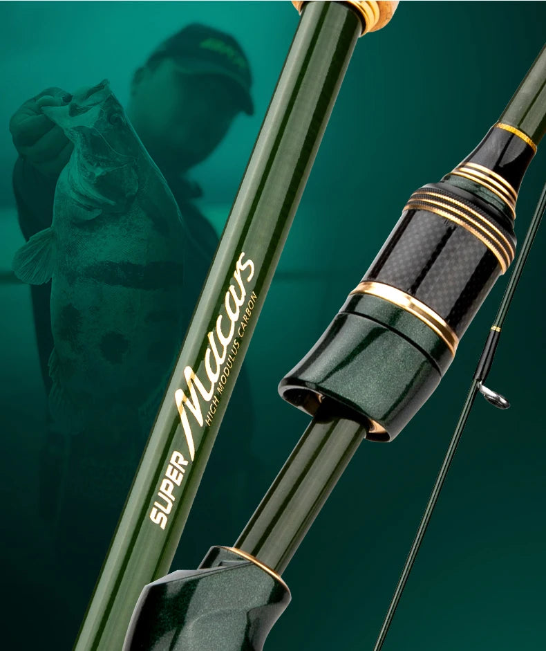 CEMREO Portable Carbon Travel Fishing Rod – 1.8m to 2.4m