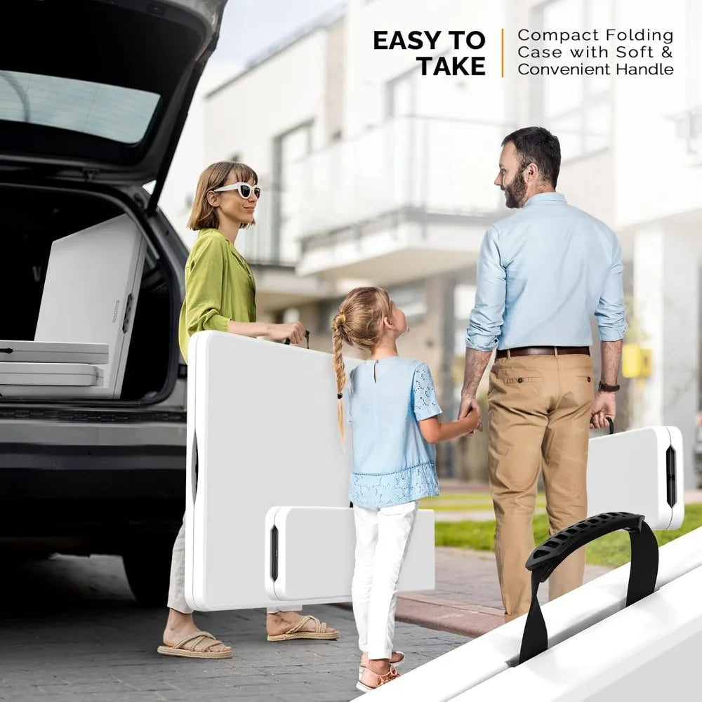 3-Piece Folding Picnic Table Set – 6-Foot Table with 2 Benches