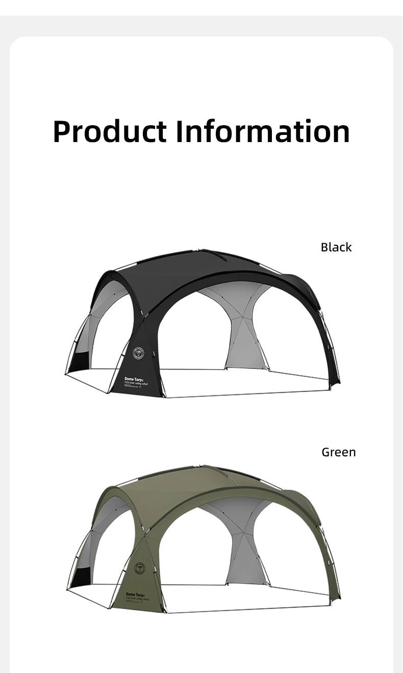 ShineTrip Waterproof Silver-Coated Camping Canopy