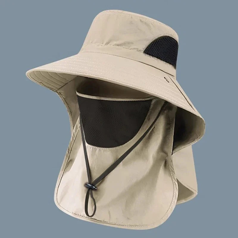UV Protection Summer Sun Hat with Neck Flap – Unisex Outdoor Cap