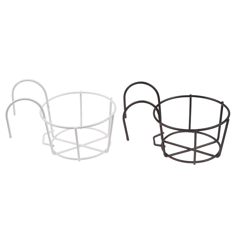 Iron Hanging Plant Rack for Balcony or Fence