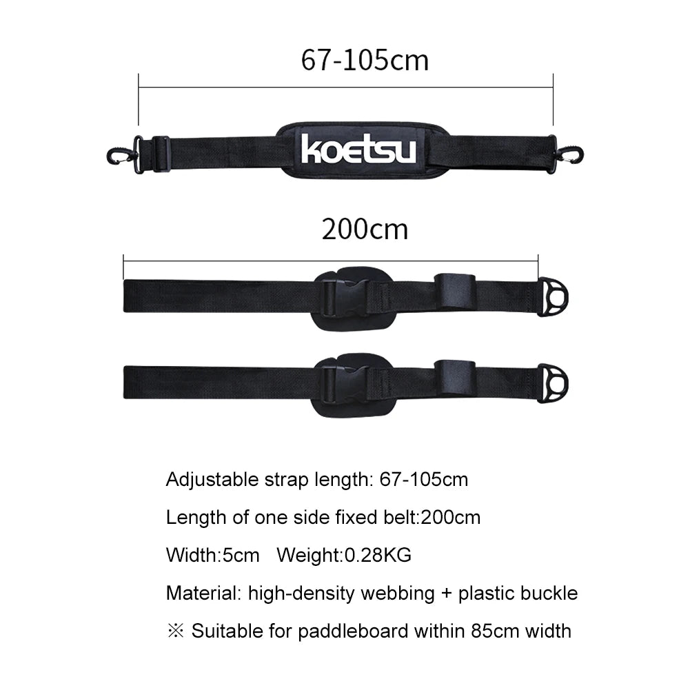 Adjustable Surfboard Shoulder Carry Strap – SUP & Paddle Board Sling