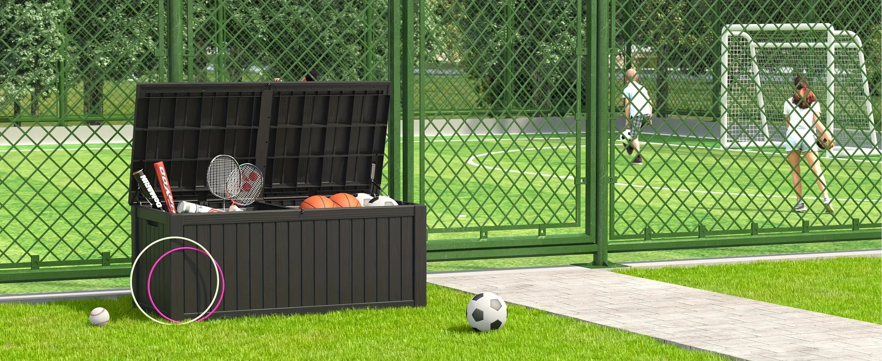 Resin Outdoor Storage Deck Box – 150/100/32 Gallon Weather-Resistant Patio Organizer