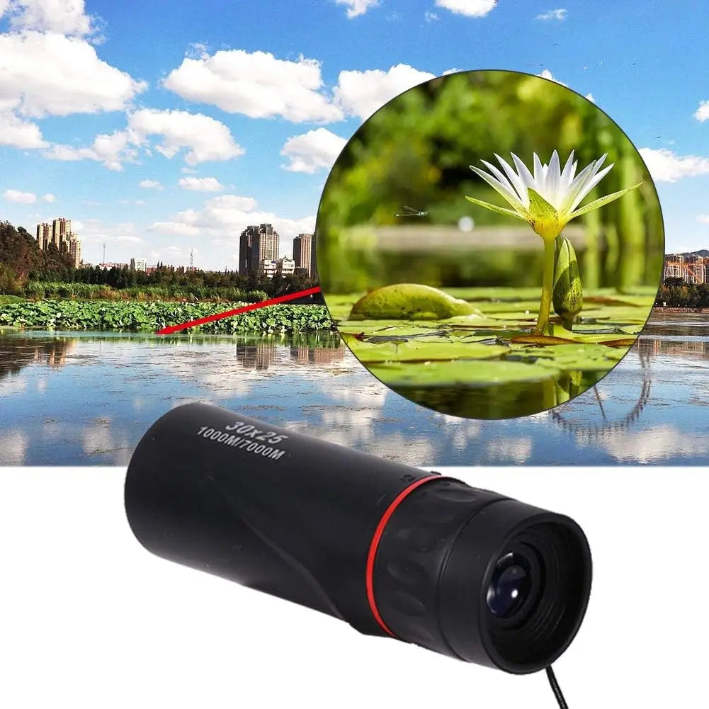 2000x25 HD Mini Monocular Telescope with Mobile Holder – Portable Outdoor Use