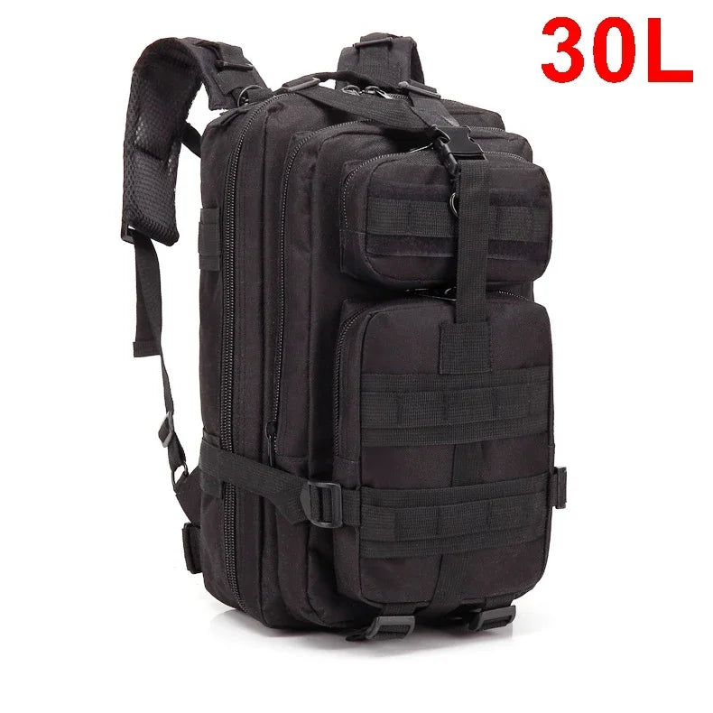 30/50L Tactical Backpack – MOLLE Survival Pack for Hiking, Travel & Hunting