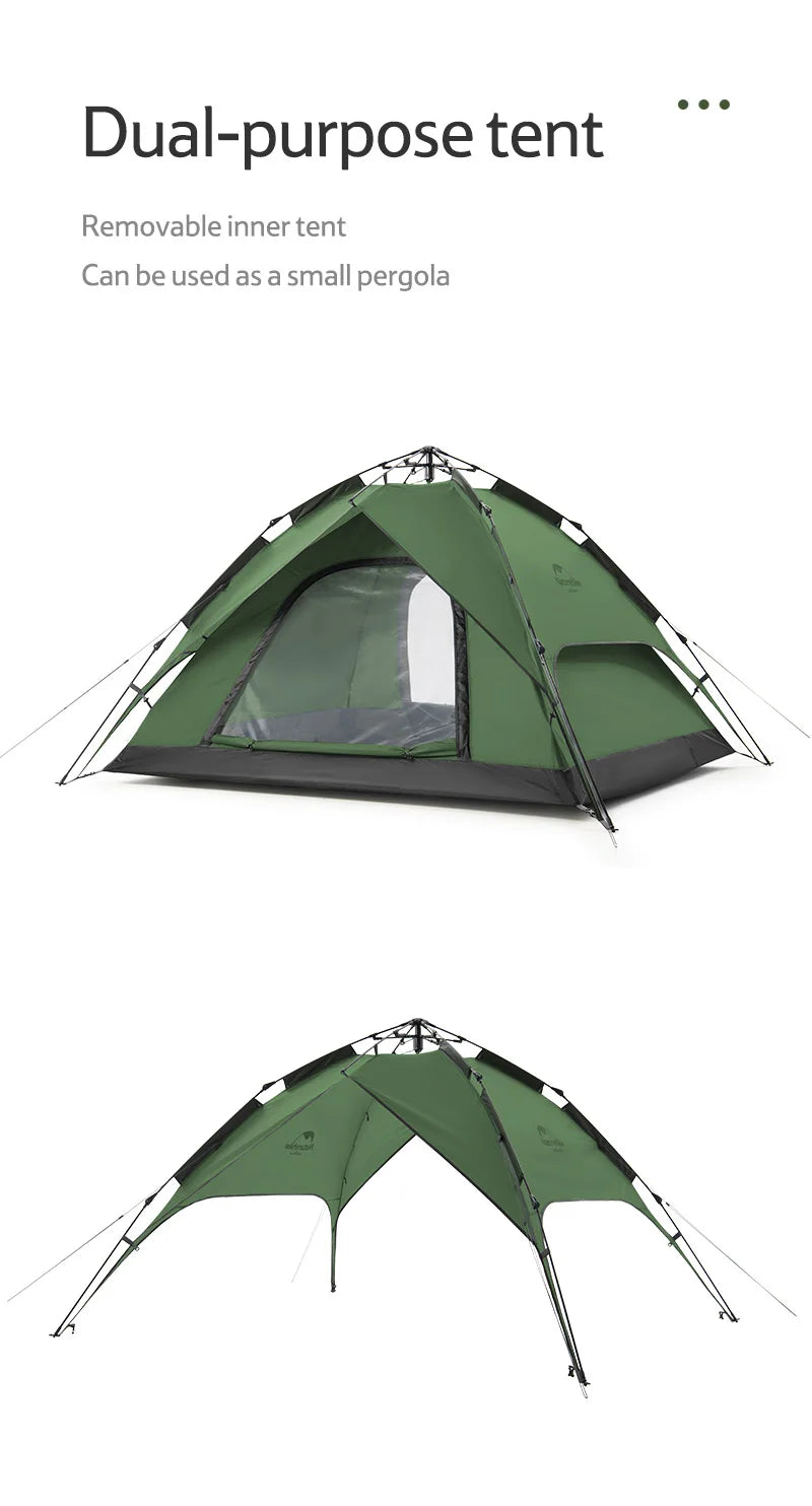 Naturehike 3-Person One-Touch Camping Tent