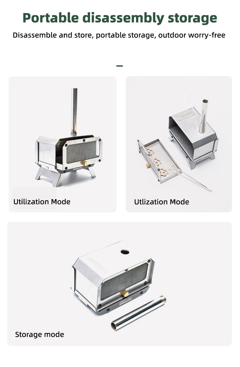 Goout Springhill Mini Woodstove – Portable Camping & Incense Burner