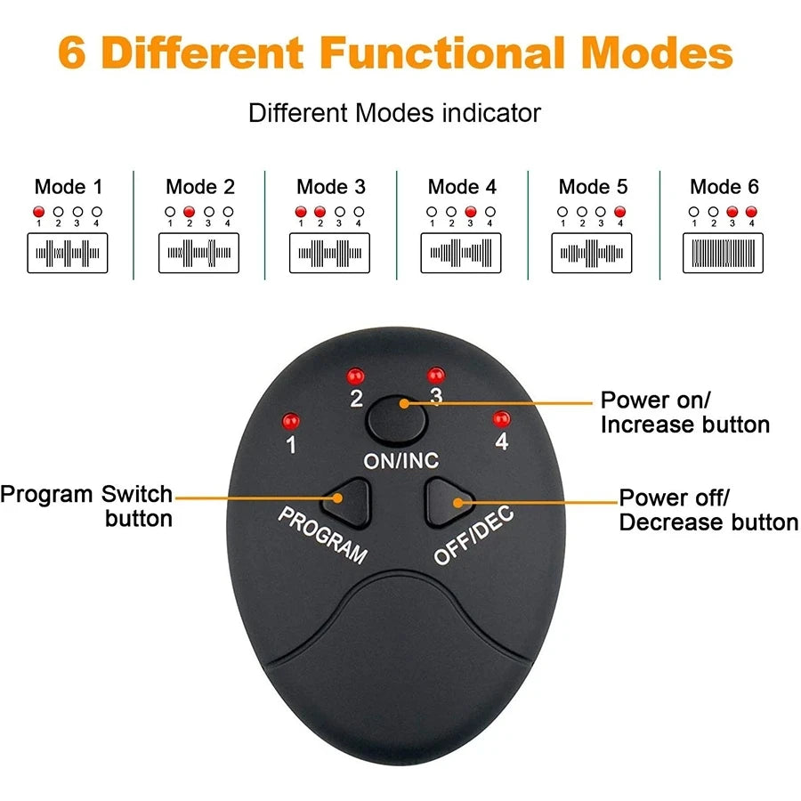 Ab Wireless Massage Stimulator – Muscle Trainer & Fat Burner