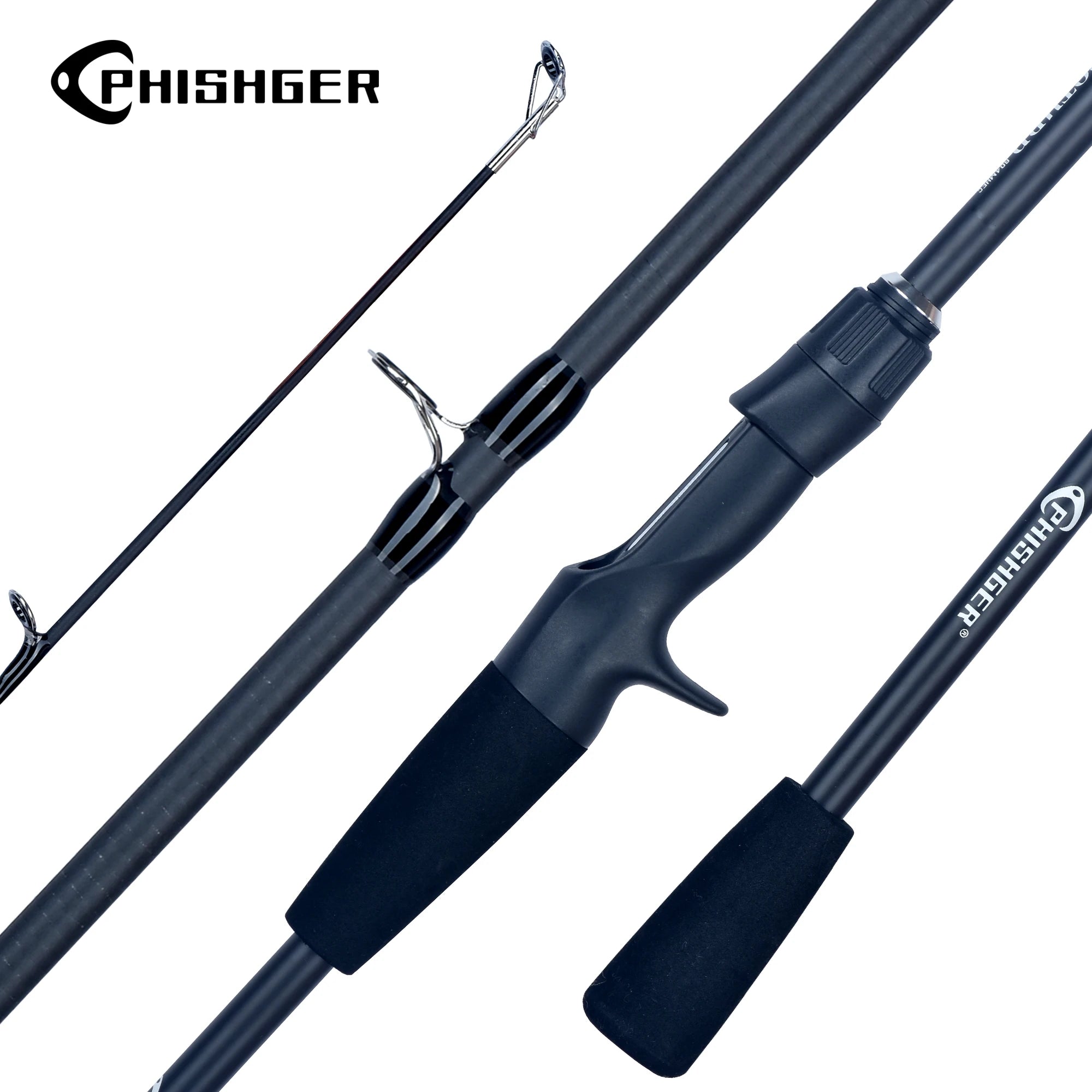 PHISHGER Ultralight Travel Fishing Rod – Spinning/Baitcasting