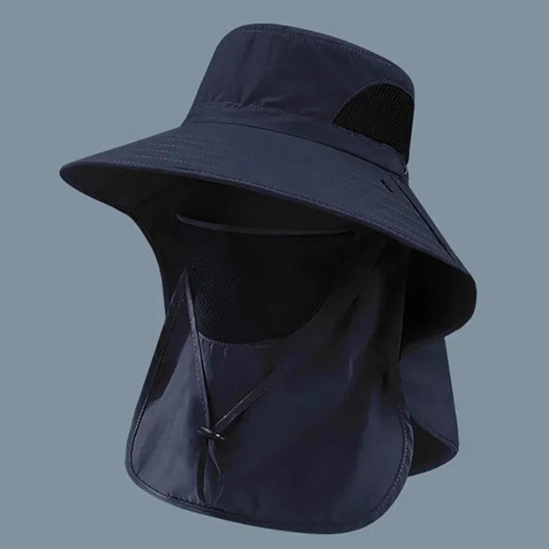 UV Protection Summer Sun Hat with Neck Flap – Unisex Outdoor Cap