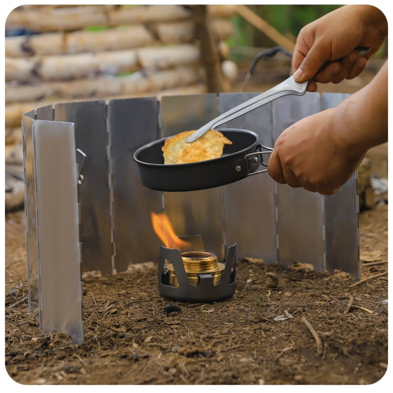 Portable Folding Stove Windscreen (8/10/12 Panels)