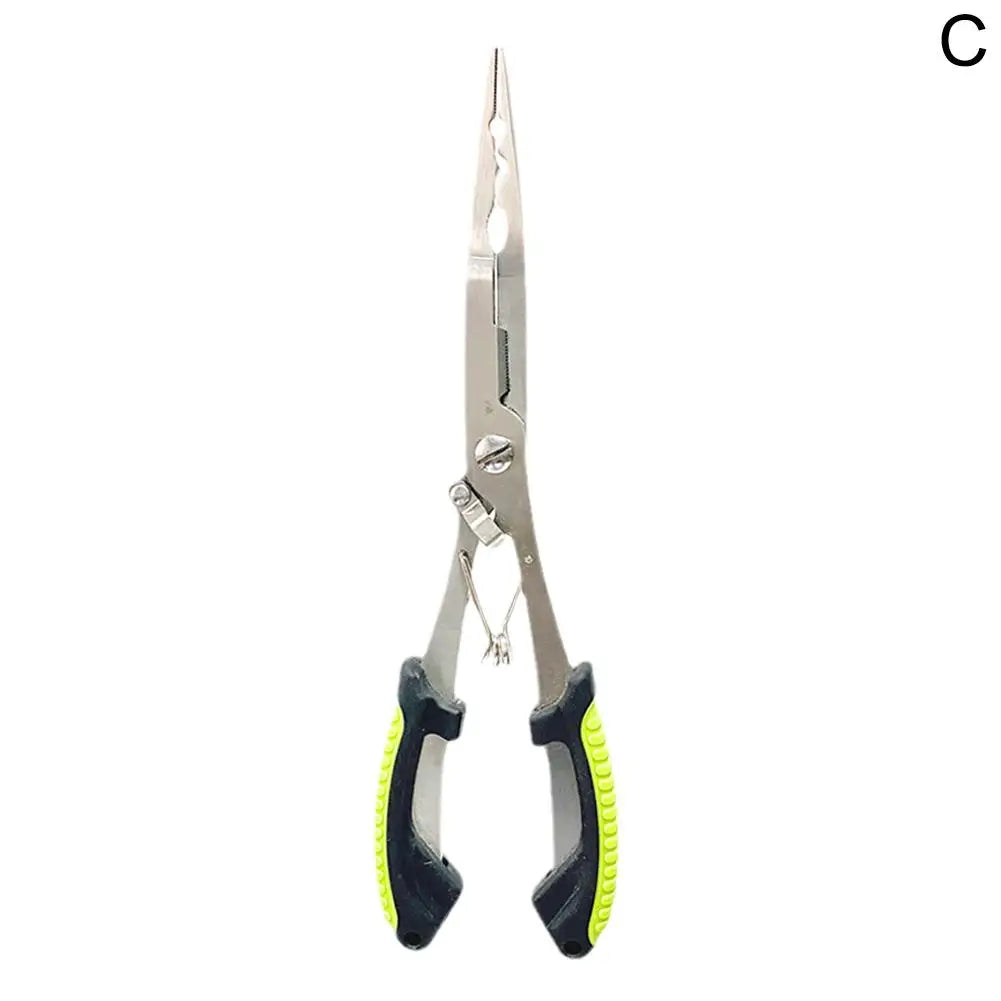 Stainless Steel Long Nose Fishing Pliers with Hook Remover