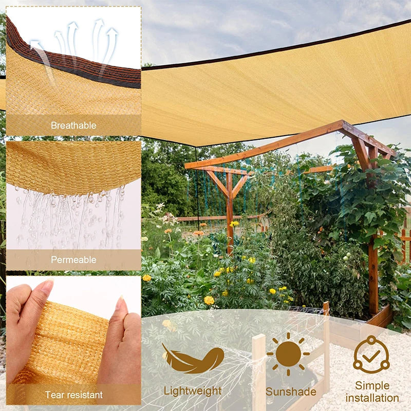 Outdoor Shade Mesh Privacy Screen for Garden & Patio
