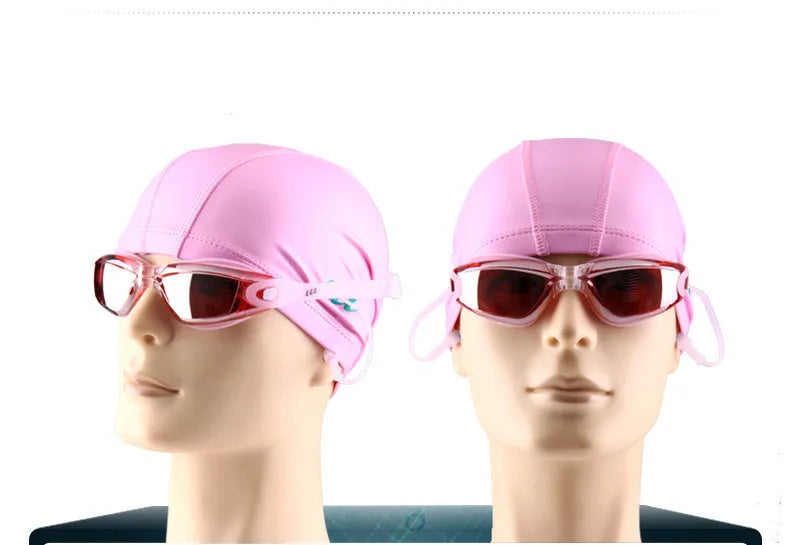 Adult Anti-Fog UV Swimming Goggles with Earplugs