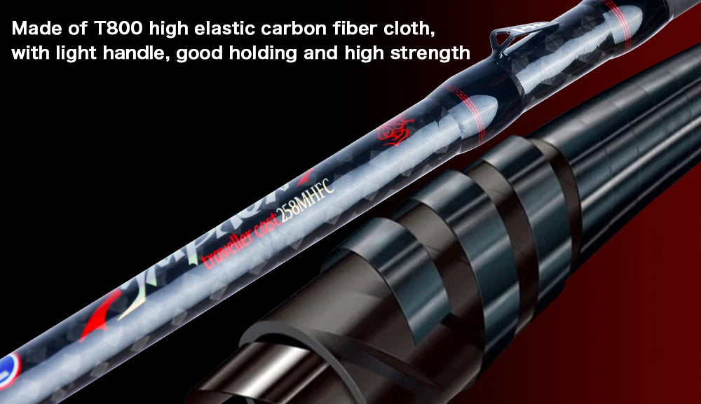 BIUTIFU Ultralight Mini Traveller Rock Fishing Rod – T800 Carbon
