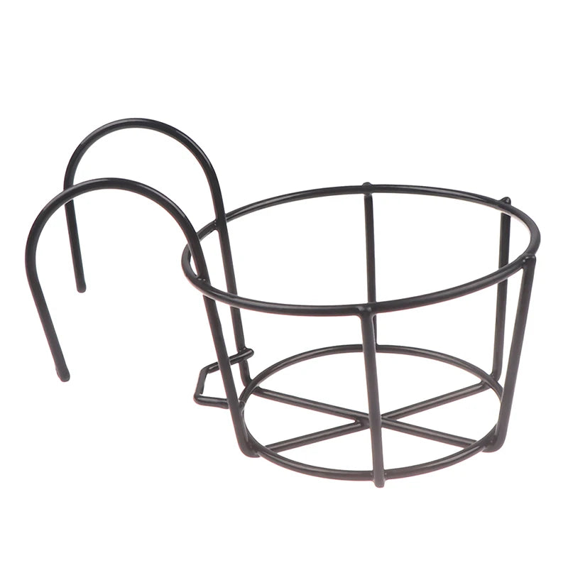 Iron Hanging Plant Rack for Balcony or Fence