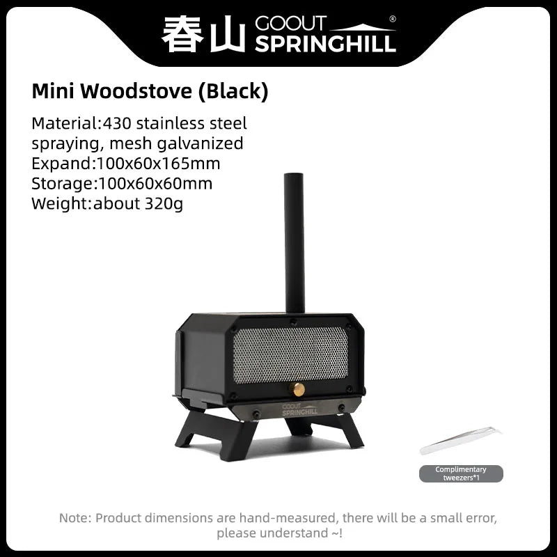 Goout Springhill Mini Woodstove – Portable Camping & Incense Burner