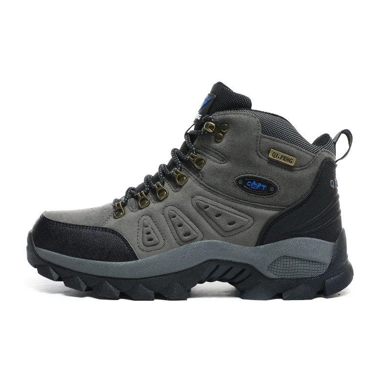 Plus Size Unisex High-Top Hiking Sneakers – Non-Slip Outdoor Boots