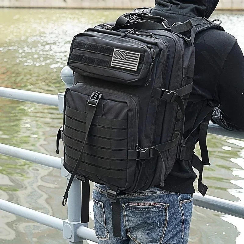 30/50L Tactical Backpack – MOLLE Survival Pack for Hiking, Travel & Hunting