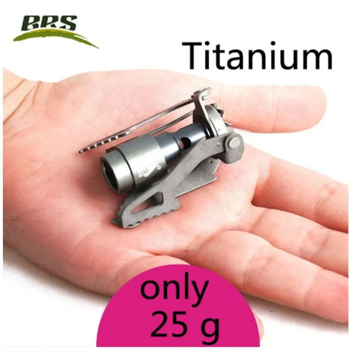 BRS-3000T Titanium Mini Camping Stove – Ultralight Pocket Burner