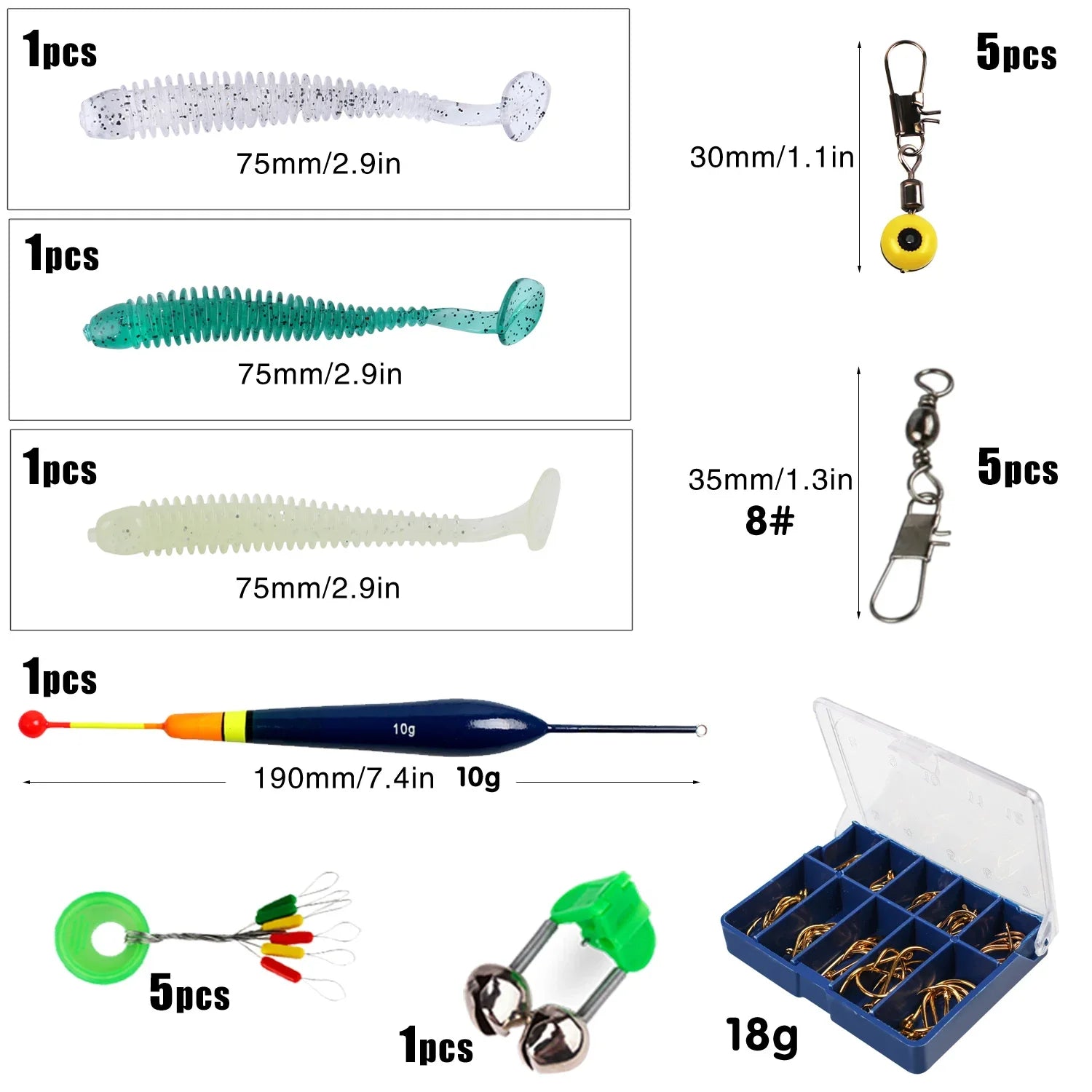 Sougayilang Baitcasting Combo Kit – 5-Section Rod + 7.2:1 Reel