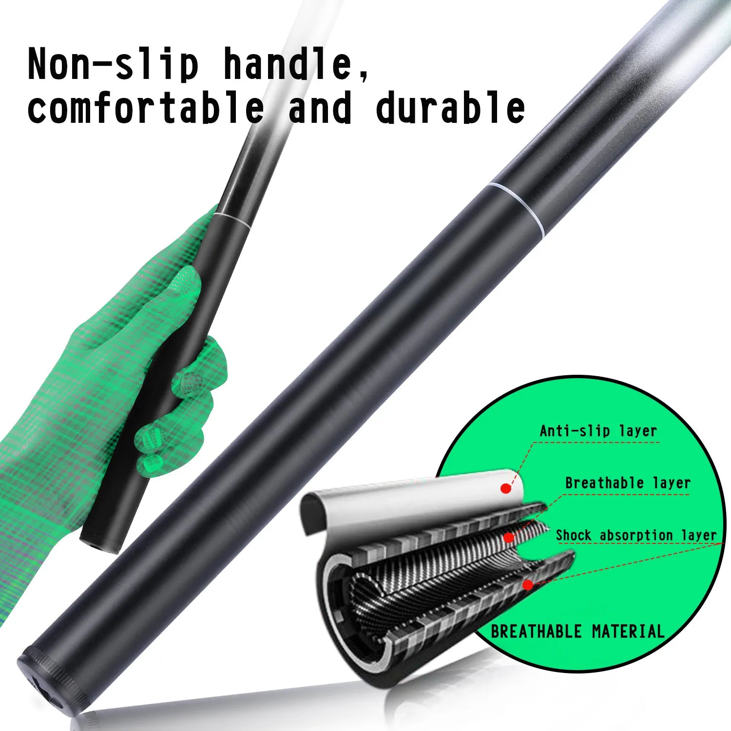 Sougayilang Fiberglass Telescopic Fishing Rod – 2.7m–5.4m Portable, Anti-Bending