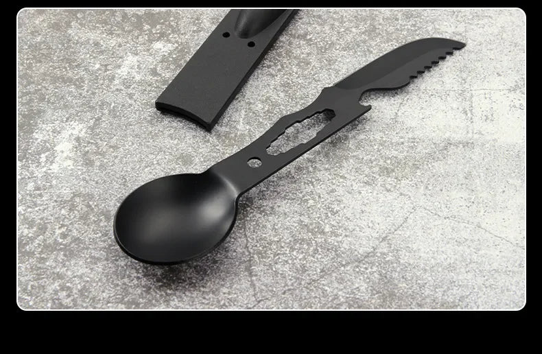 Multifunction Camping Knife & Tableware Set